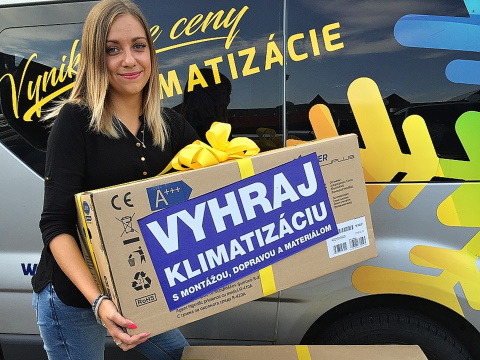 Šťastný výherca klimatizácie